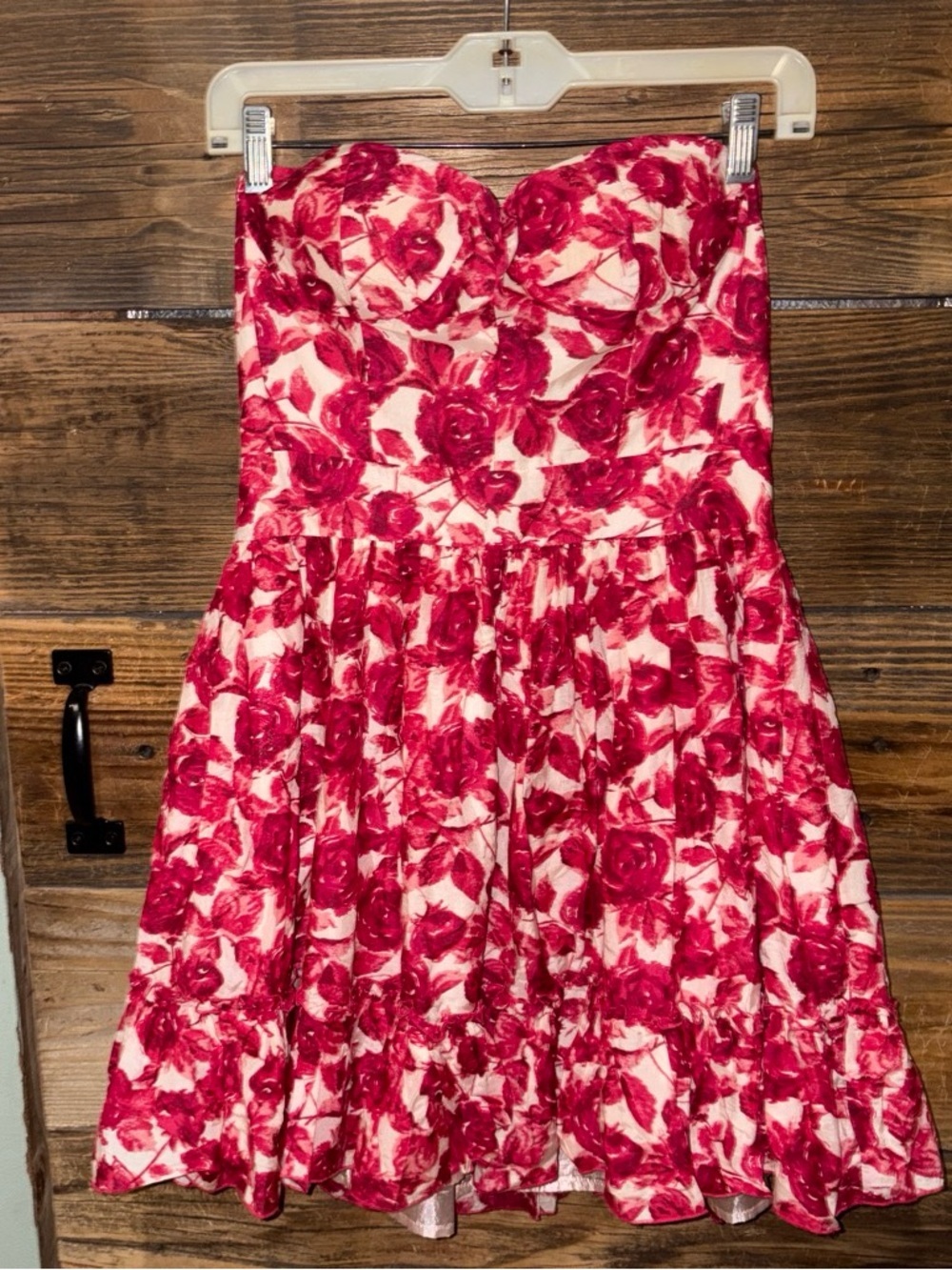 Vintage Forever 21 Strapless Floral Dress